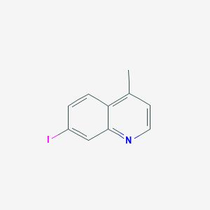 molecular formula C10H8IN B13676194 7-Iodo-4-methylquinoline CAS No. 144147-02-4