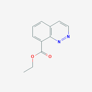 molecular formula C11H10N2O2 B13676197 Ethyl cinnoline-8-carboxylate 