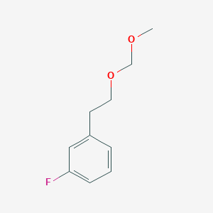 molecular formula C10H13FO2 B13676211 1-Fluoro-3-[2-(methoxymethoxy)ethyl]benzene 