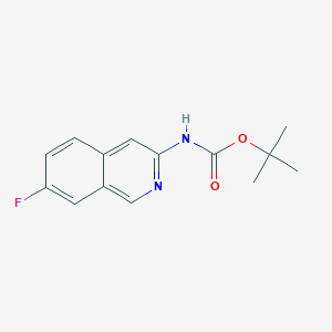 molecular formula C14H15FN2O2 B13676241 tert-Butyl (7-fluoroisoquinolin-3-yl)carbamate 