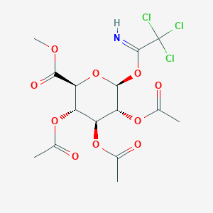 methyl (2S,3S,4S,5R,6S)-3,4,5-triacetyloxy-6-(2,2,2-trichloroethanimidoyl)oxyoxane-2-carboxylate