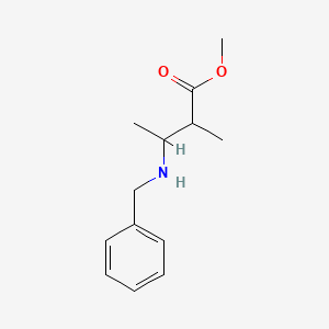Methyl 3-(benzylamino)-2-methylbutanoate