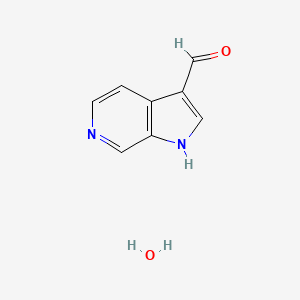 molecular formula C8H8N2O2 B13676380 1H-pyrrolo[2,3-c]pyridine-3-carbaldehyde hydrate 