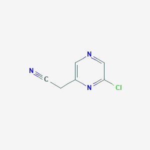 B1367639 2-(6-Chloropyrazin-2-yl)acetonitrile CAS No. 1378332-54-7