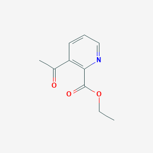 molecular formula C10H11NO3 B13676434 Ethyl 3-acetylpicolinate 
