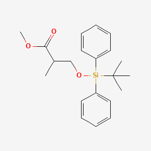 molecular formula C21H28O3Si B13676454 Methyl (R)-3-[(tert-Butyldiphenylsilyl)oxy]-2-methylpropanoate 
