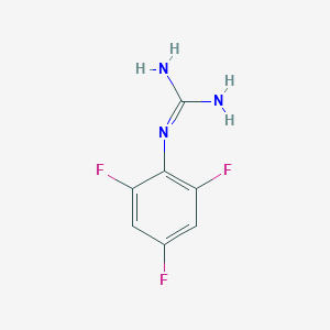 molecular formula C7H6F3N3 B13676468 N-(2,4,6-Trifluorophenyl)-guanidine 