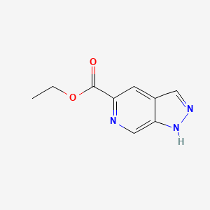 molecular formula C9H9N3O2 B13676470 Ethyl 1H-pyrazolo[3,4-c]pyridine-5-carboxylate 