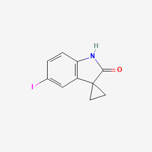 molecular formula C10H8INO B13676479 5'-Iodospiro[cyclopropane-1,3'-indolin]-2'-one 