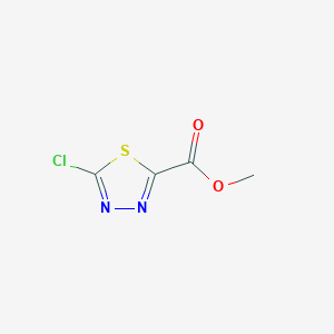 molecular formula C4H3ClN2O2S B13676485 Methyl 5-chloro-1,3,4-thiadiazole-2-carboxylate 