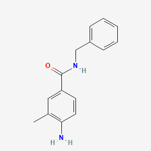 molecular formula C15H16N2O B1367652 4-Amino-N-benzyl-3-methylbenzamide 