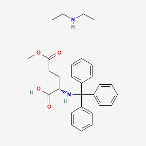 5-Methoxy-5-oxo-N-tritylnorvaline diethylamine