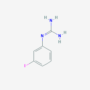 molecular formula C7H8IN3 B13676542 1-(3-Iodophenyl)guanidine 