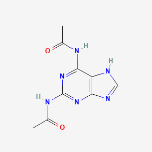 N,N'-1H-Purine-2,6-diybis acetamide