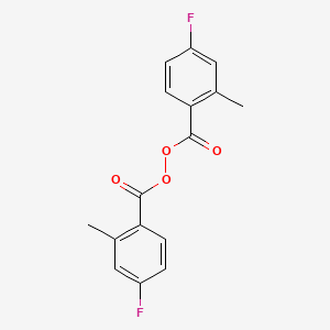 molecular formula C16H12F2O4 B13676563 Bis(4-fluoro-2-methylbenzoyl) Peroxide 