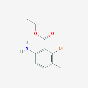 molecular formula C10H12BrNO2 B13676566 Ethyl 6-amino-2-bromo-3-methylbenzoate 