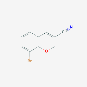 molecular formula C10H6BrNO B13676601 8-Bromo-2H-chromene-3-carbonitrile CAS No. 885270-76-8