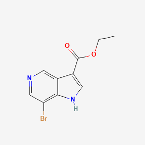 molecular formula C10H9BrN2O2 B13676639 Ethyl 7-bromo-1H-pyrrolo[3,2-c]pyridine-3-carboxylate 