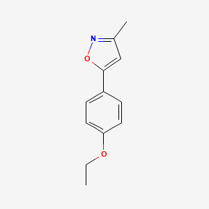molecular formula C12H13NO2 B13676660 5-(4-Ethoxyphenyl)-3-methylisoxazole 