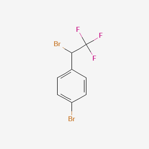 molecular formula C8H5Br2F3 B13676693 1-Bromo-4-(1-bromo-2,2,2-trifluoroethyl)benzene 