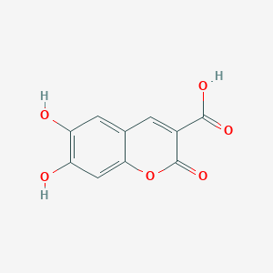 molecular formula C10H6O6 B1367670 6,7-二羟基香豆素-3-羧酸 CAS No. 84738-35-2