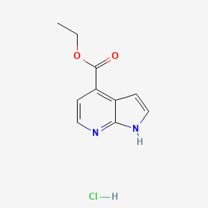 molecular formula C10H11ClN2O2 B13676726 Ethyl 1H-pyrrolo[2,3-b]pyridine-4-carboxylate hydrochloride 