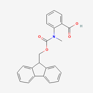 molecular formula C23H19NO4 B1367676 Fmoc-N-methylaminobenzoic acid 