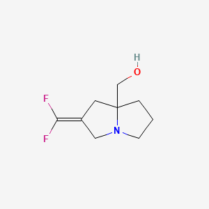 molecular formula C9H13F2NO B13676766 [6-(difluoromethylene)-2,3,5,7-tetrahydro-1H-pyrrolizin-8-yl]methanol 