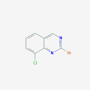 molecular formula C8H4BrClN2 B13676768 2-Bromo-8-chloroquinazoline 