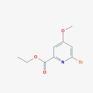 molecular formula C9H10BrNO3 B13676779 Ethyl 6-bromo-4-methoxypicolinate 