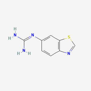 molecular formula C8H8N4S B13676831 1-(Benzo[d]thiazol-6-yl)guanidine 