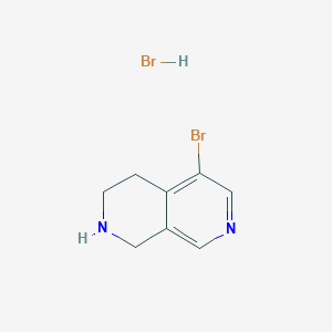 molecular formula C8H10Br2N2 B13676842 5-Bromo-1,2,3,4-tetrahydro-2,7-naphthyridine hydrobromide 