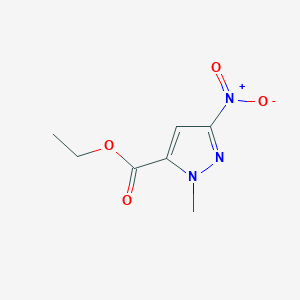 molecular formula C7H9N3O4 B1367686 ethyl 1-methyl-3-nitro-1H-pyrazole-5-carboxylate CAS No. 1245807-07-1
