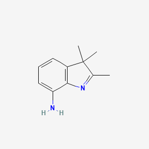molecular formula C11H14N2 B13676890 2,3,3-Trimethyl-3H-indol-7-amine 