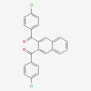 molecular formula C24H14Cl2O2 B13676896 Naphthalene-2,3-diylbis[(4-chlorophenyl)methanone] 