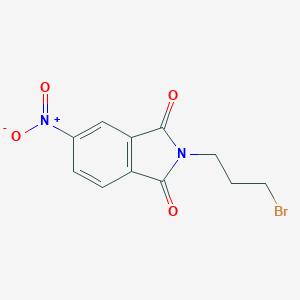 molecular formula C11H9BrN2O4 B136769 2-(3-Bromopropyl)-5-nitroisoindoline-1,3-dione CAS No. 140715-56-6