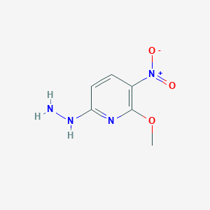 molecular formula C6H8N4O3 B13676910 6-Hydrazinyl-2-methoxy-3-nitropyridine 
