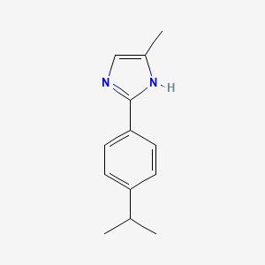 molecular formula C13H16N2 B13676927 2-(4-Isopropylphenyl)-5-methyl-1H-imidazole 