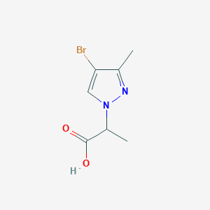 molecular formula C7H9BrN2O2 B1367694 2-(4-bromo-3-methyl-1H-pyrazol-1-yl)propanoic acid CAS No. 925200-46-0
