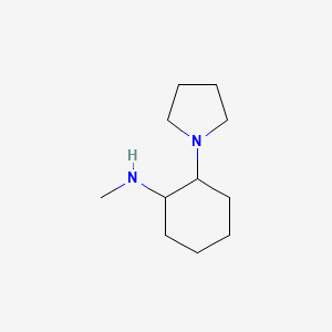 molecular formula C11H22N2 B13676947 N-methyl-2-(1-pyrrolidinyl)cyclohexanamine 