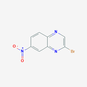 molecular formula C8H4BrN3O2 B13676960 2-Bromo-7-nitroquinoxaline 