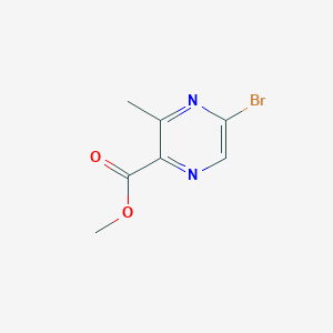 molecular formula C7H7BrN2O2 B13676964 Methyl 5-bromo-3-methylpyrazine-2-carboxylate 