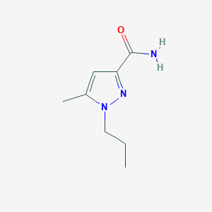 molecular formula C8H13N3O B1367698 5-甲基-1-丙基-1H-吡唑-3-甲酰胺 CAS No. 956935-39-0