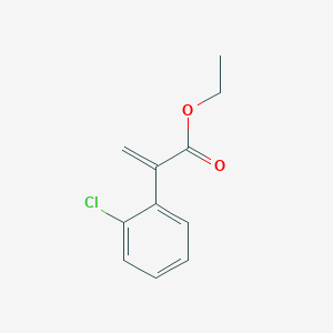 molecular formula C11H11ClO2 B13676980 Ethyl 2-(2-chlorophenyl)acrylate 
