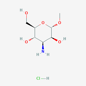 molecular formula C7H16ClNO5 B013677 Methyl 3-amino-3-deoxy-a-d-mannopyranoside, HCl CAS No. 14133-35-8