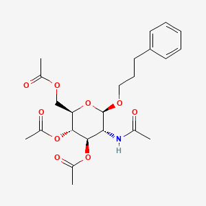 molecular formula C23H31NO9 B1367704 Phenylpropyl 2-acetamido-3,4,6-tri-O-acetyl-2-deoxy-b-D-glucopyranoside CAS No. 220341-05-9