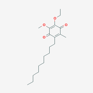 molecular formula C20H32O4 B136771 6-Decyl-3-ethoxy-2-methoxy-5-methyl-1,4-benzoquinone CAS No. 154187-42-5