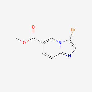 molecular formula C9H7BrN2O2 B1367711 Methyl 3-Bromoimidazo[1,2-a]pyridine-6-carboxylate CAS No. 886361-98-4