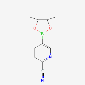 5-(4,4,5,5-Tetramethyl-1,3,2-dioxaborolan-2-yl)picolinonitrile