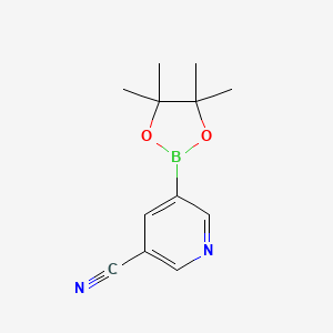 molecular formula C12H15BN2O2 B1367714 3-CYANOPYRIDINE-5-BORONIC ACID PINACOL ESTER CAS No. 402718-29-0